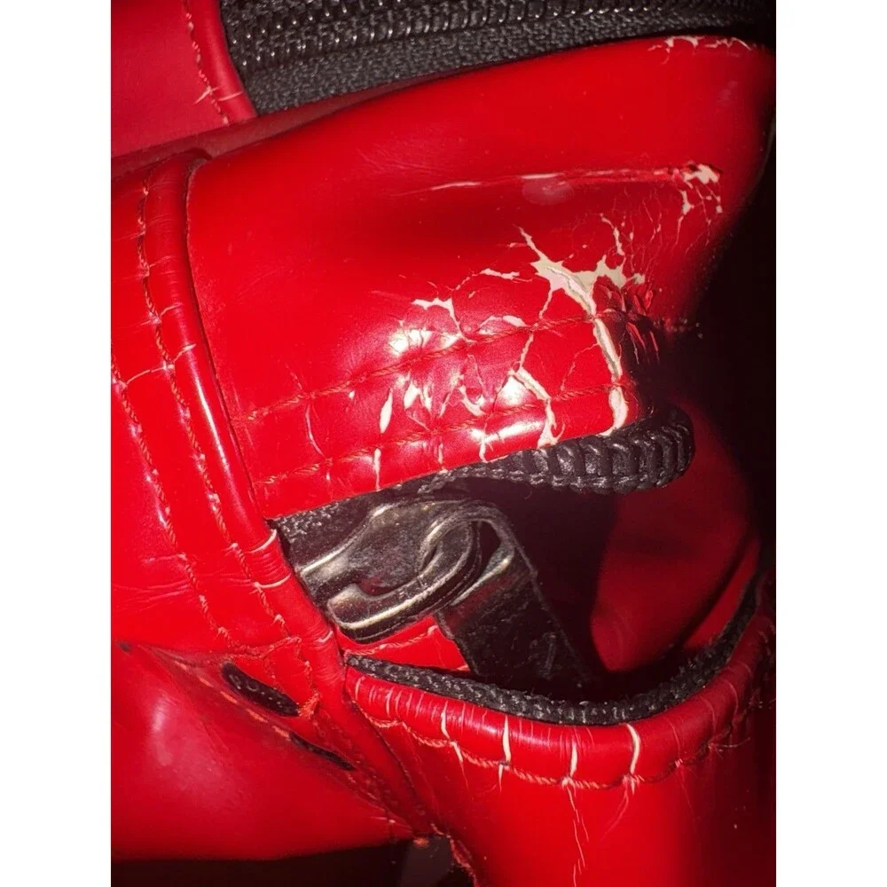 Vintage Vinyl Puma Athletic Messenger Gym Bag Red